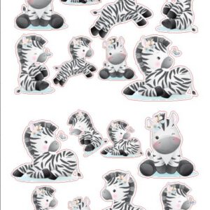 Zebra contourstickers