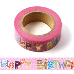 Washi tape Happy Birthday